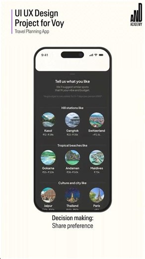 Travel App UX Design Project | AND Academy