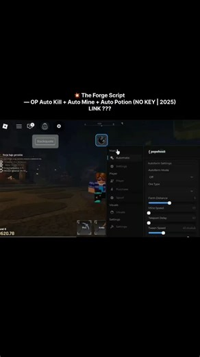growex.site on Instagram: "💥 The Forge Script — Auto Kill + Auto Mine + Auto Potion (NO KEY | Mobile & PC | 2025) #theforge #script #robloxgames #robloxfyp #"