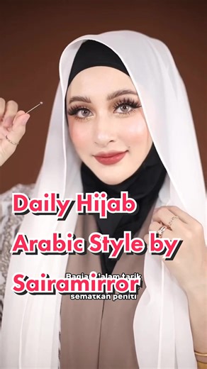 Tutorial Hijab Arabic Style by Sairamirror