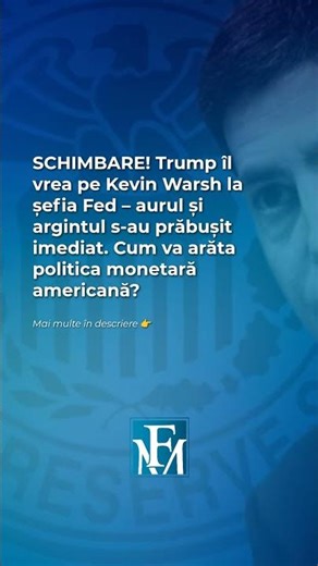 Noul șef al Fed? 🦅🏦