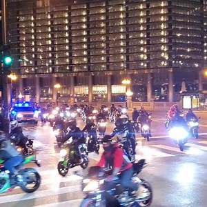 629K views · 10K reactions | Last night's ride spotted turning onto Michigan ave on our way to Gordo's Tiny Tacos!  | Chicago United Riders | Facebook