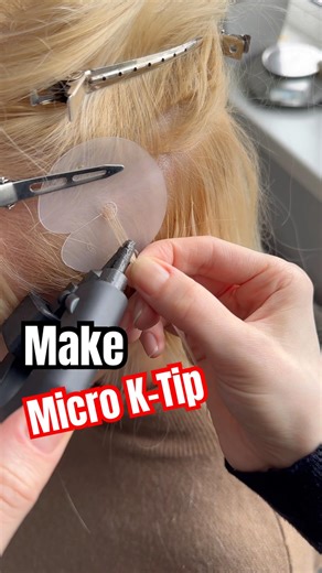 How to Make Micro K-Tip Extensions | Manual Keratin Re-Bonding Process #ktips #hairextensions