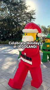 Holidays at LEGOLAND® are back—filled with dazzling LEGO® décor, festive shows, and a meet-and-greet with LEGO® Santa! 🎁 Included with your park ticket | Weekends & select dates, Dec. 6–31 | LEGOLAND Florida