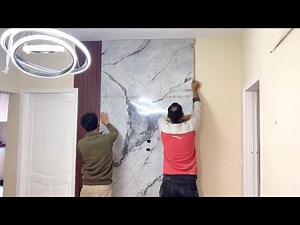 Professional PVC Marble & Wood Panel Installation | Modern Wall Upgrade on a Budget