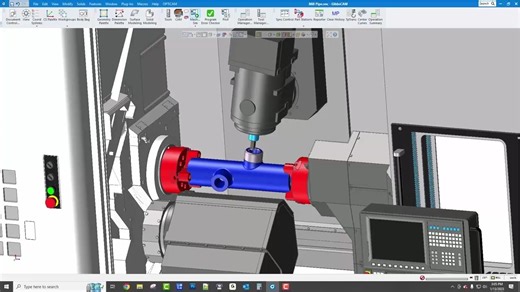 GibbsCAM软件支持okuma MULTUS U4000系列多轴车铣复合倾斜轴车削编程
