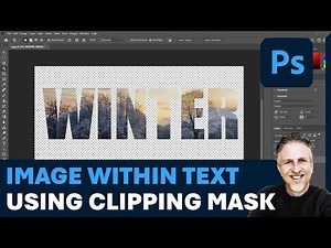 How to Put Image Inside Text in Photoshop Using a Clipping Mask