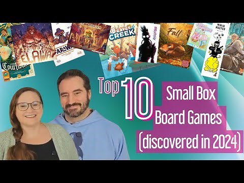 Top 10 Small Box Board Games from 2024 - Little Box, Big Gameplay! | Julian & Libby's Best Picks