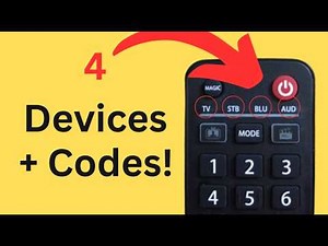One for All Universal Remote 4 Device Set up + Codes