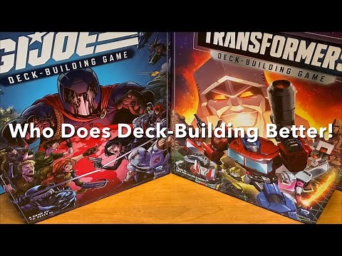 Transformers vs. G.I. Joe Deck-Building Game COMPARISON - Board Game Comparison - SBGK