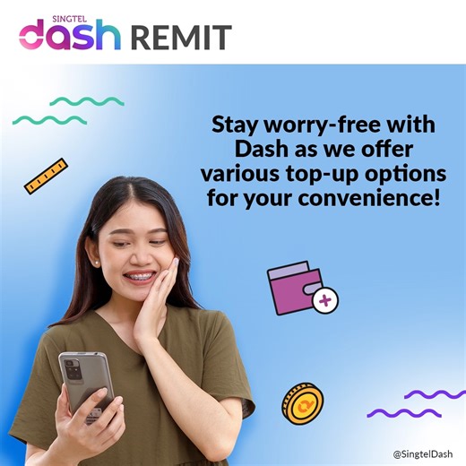 Insufficient balance in your Dash wallet to make a remittance or prepaid top-up but unsure of what’s the best methods? We’ve got you covered, stay tuned on Facebook/Instagram (@singteldash) as we will be guiding you through the various top-up methods offered by Dash, so you can simply add funds to your wallet and make the transactions you need. | Singtel Dash