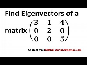 How To Find Eigenvector of given Matrix l Easy Explanationl Mathematics l Sk Maths Tutorial l 2020