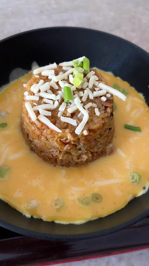 Volcano Egg Fried Rice with Shin Ramen Recipe