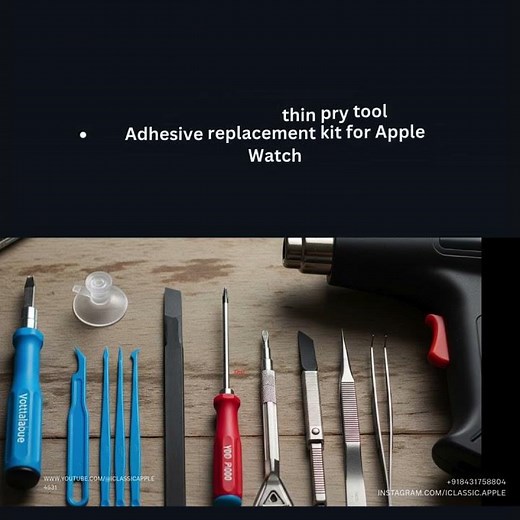 🔧 Step by Step Apple Watch Back Glass Replacement