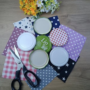 32K views · 188 reactions | Or do you throw away old jar lids? NO!!! We definitely turn them into something useful with scrap fabrics.#diy #handcrafted | Hobby Knitting | Facebook