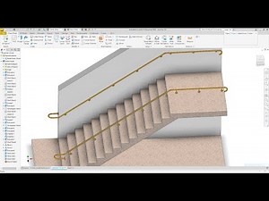 Autodesk Inventor Create Steel Pipe Handrails On Stair Exercise 152