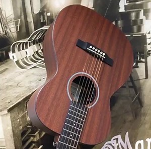 #martinmonday with this 0X2MAE With the look of the 15 Series solid mahogany guitars, this small bodied X Series 'Single 0' size model features mahogany high-pressure laminate (HPL) top, back and sides, a high performance neck and a Forestry Stewardship Council (FSC) Certified Richlite fingerboard and bridge. This guitar is road ready and built to last. Also equipped with Fishman Electronics. | Martin Guitar