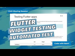 Belajar Flutter Automated Testing: Unit Test, Widget Test, dan Integration Testing | Sharing Session