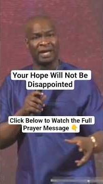Your Hope Will Not Be Disappointed 🔥 | Apostle Joshua Selman
