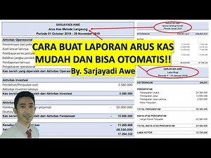 MAKE CASH FLOW FINANCIAL STATEMENTS WITH EXCEL - PART 1 DIRECT METHOD