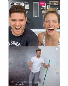 680K views · 10K reactions | Salsa lesson with these 2 amazing humans beings. Looking forward to doing this in person my friends @michaelbuble and @luisanalopilato #dance | Derek Hough | Facebook