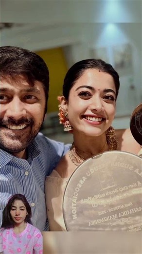 Rashmika Mandanna wins Best Actress at Telangana Gaddar Film Awards 🏆💖 #bollywood #viralvideo