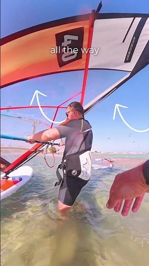 Quick Tip to beach start on windsurfing #windsurf #windsurfing #freeride #coach