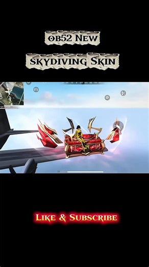 New Skydiving Skin Full Review 😯🤯🥶 #freefire #shorts #gjjagdishff