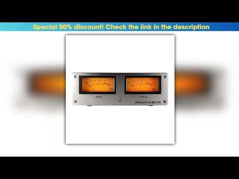 Highly Sensitive VU MeterMusic SpectrometerSquare Large VU MeterLED Warm BacklightDualmode