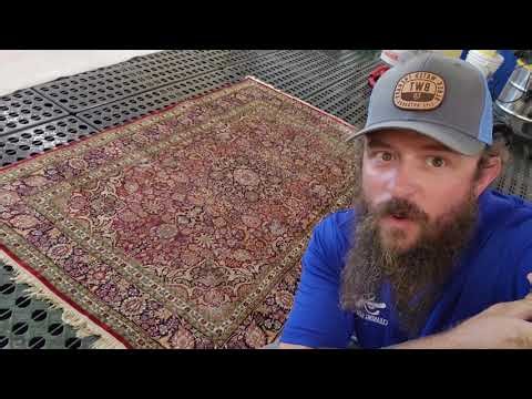 Dusting and Washing a Silk on Silk Rug! (Chem Max PRRS goes to work!)