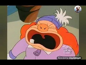 Darkwing Duck- Bushroot gets attacked by shoppers scene
