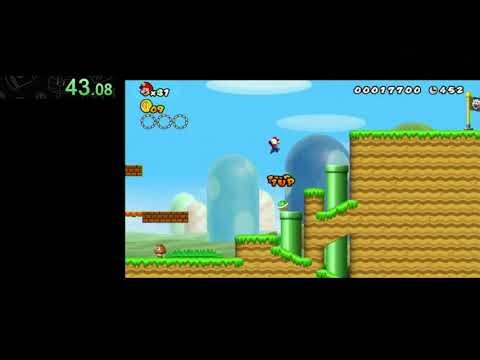 [World Record] New Super Mario Bros. Wii 99 Lives in 1:28.900