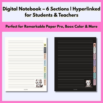 Digital Hyperlinked Notebook | Perfect for Remarkable Paper Pro, & Boox Color