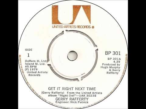 GERRY RAFFERTY Get It Right Next Time 1979 HQ