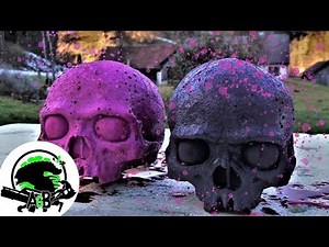 Destructible Target Skull Preview/Destruction Test! AlienGoBoom
