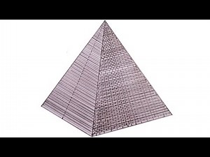 How to draw The Great Pyramid of Egypt