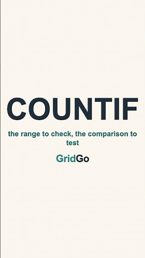 COUNTIF in Excel: Count With a Comparison, Not Just a Match