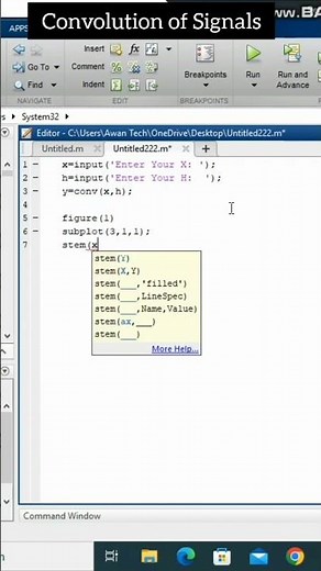 Convolution of Signals With Function