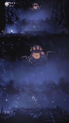 My first encounter with the brooding mawlek boss was terrible! #hollowknight #bossfight #shorts