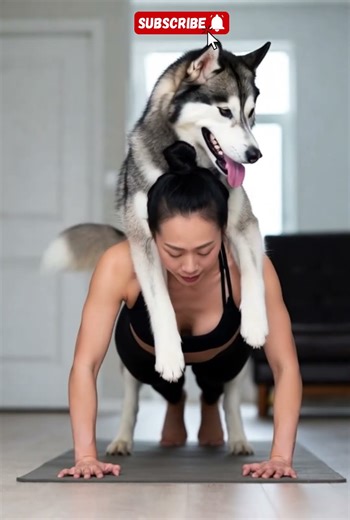 You Won't Believe Her Workout Partner! The Ultimate Test of Trust (Watch 'Til the End) #short