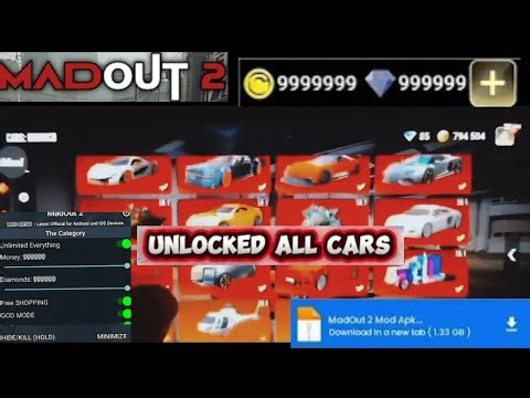 MadOut2 MOD APK 2026 | Unlimited Money + All Cars Unlocked + Free Shopping No Ads