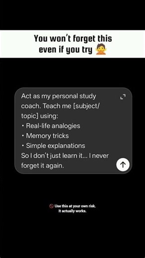 This Study Prompt Will Make You Remember Everything 🤯📚 #ai #aiprompt #chatgpt #motivation #quotes