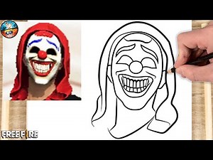 HOW TO DRAW TOP RED CRIMINAL BUNDLE FREE FIRE FF - DRAWING RED CRIMINAL - Gambar Free fire