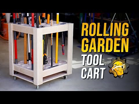How to Make a Rolling Garden Tool Storage Cart