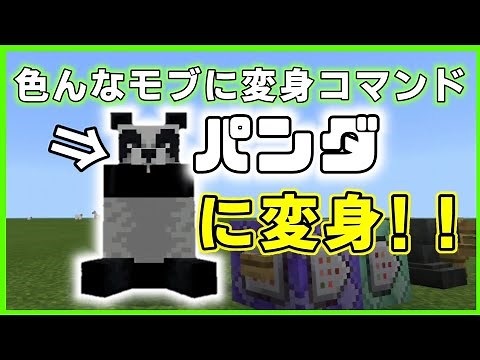 【マイクラ】色々なモブに変身できるコマンドをご紹介！！