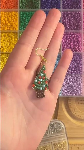 🎄Beaded Christmas Tree🎄 #craftideas #beads #christmascraft