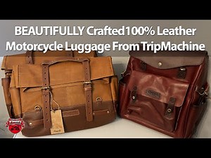 TripMachine Full leather Motorcycle Luggage Review Outlander And Outlaw Bags