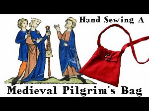 Sewing a Medieval Bag (Free Pattern) 14th Century Pilgrim's Bag.