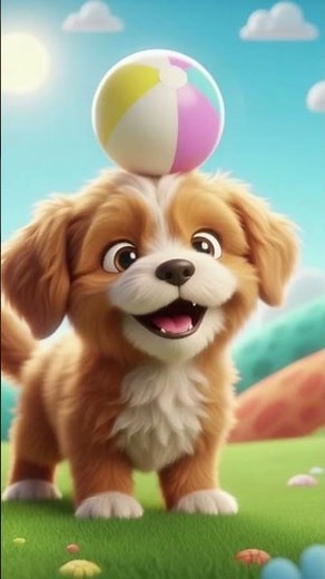 Dog playing with ball ⚽🐕