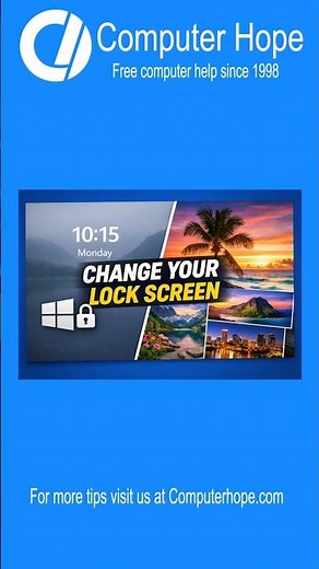 Change windows lock screen #PCTips #Windows11 #Windows10 #TechShorts #Customization #Productivity
