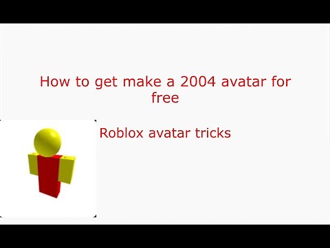 How to make a roblox 2004 avatar for free|Roblox avatar tricks.